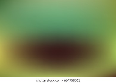 Vector iridescent abstract background in green, yellow, brown. Pearlescent bright wallpaper. Defocused blurry gradient color overlay. Applicable for websites, flyers, posters, covers or banners.