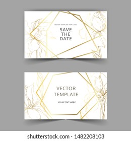Vector Iris floral botanical flowers. Black and white engraved ink art. Wedding background card floral decorative border. Thank you, rsvp, invitation elegant card illustration graphic set banner.