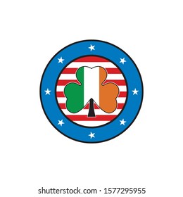 Vector Of Irish American Logo Design Eps Format