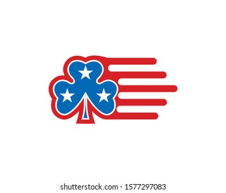 Vector Of Irish American Logo Design Eps Format