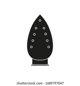 vector iron on white background