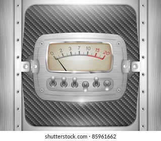 vector iron template with indicator