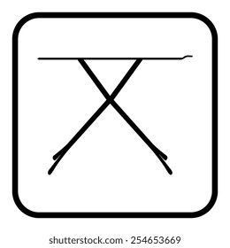 Vector ironing board 