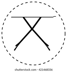 Vector ironing board