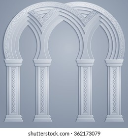 Vector Isalmic Mosque Design Background