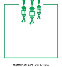 Vektorislam mit Dekoration, Laternenmoschee. geeignet für das Design von Eid al-Adha, Eid Mubarak, Eid Al-Fitr, Ramadan und islamischen Feiern. islamisches Rahmenvektordesign