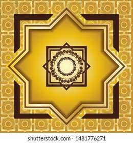 Vector Islamic Bacground texture and object