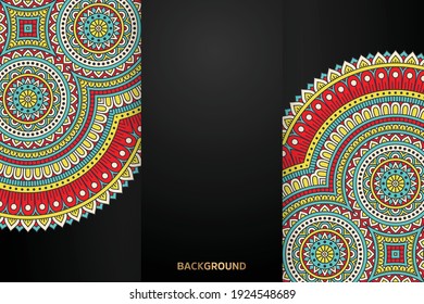 Vector islamic background with mandala