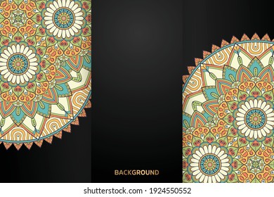 Vector islamic background with mandala