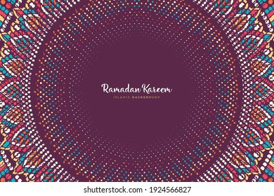 Vector islamic background with mandala