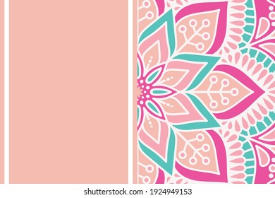 Vector islamic background with mandala