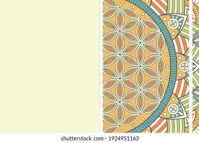 Vector islamic background with mandala