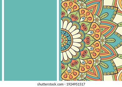 Vector islamic background with mandala