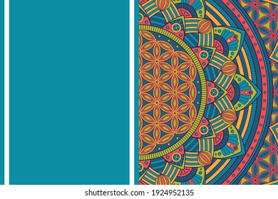 Vector islamic background with mandala