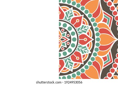 Vector islamic background with mandala