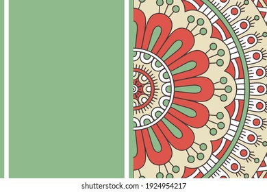 Vector islamic background with mandala