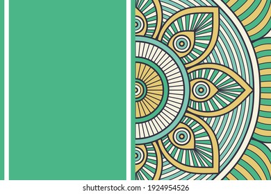 Vector islamic background with mandala