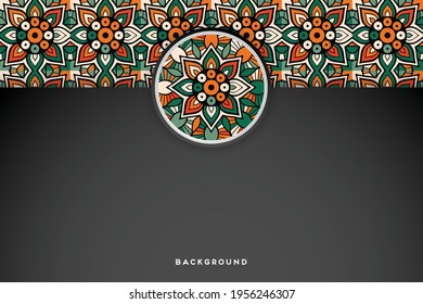 Vector islamic background with mandala