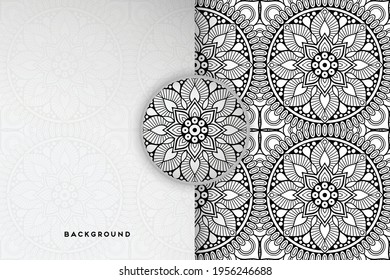Vector islamic background with mandala