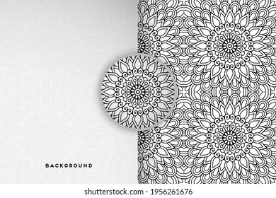 Vector islamic background with mandala