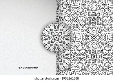 Vector islamic background with mandala