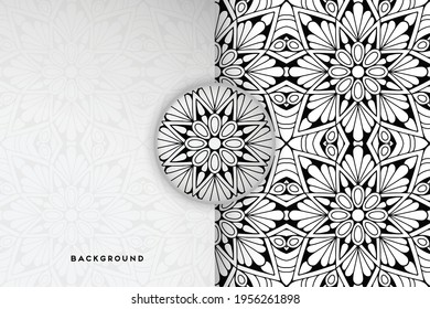 Vector islamic background with mandala