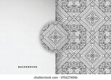 Vector islamic background with mandala