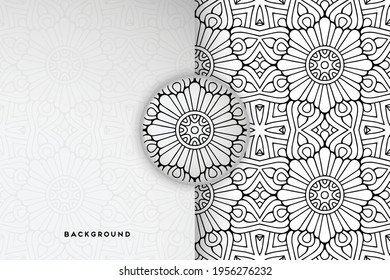 Vector islamic background with mandala