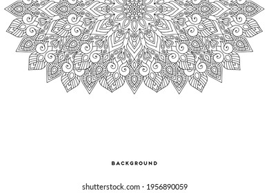 Vector islamic background with mandala