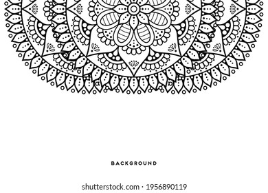 Vector islamic background with mandala