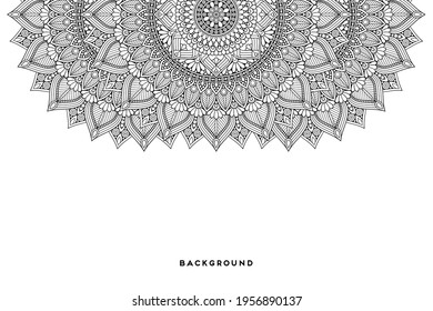 Vector islamic background with mandala