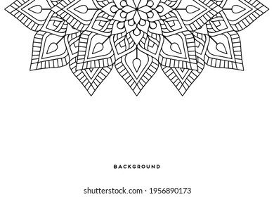 Vector islamic background with mandala