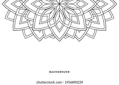 Vector islamic background with mandala