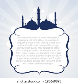 vector islamic background with space for your text