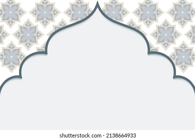 Vector of Islamic banner design template