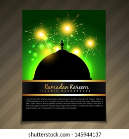 vector islamic festival template background