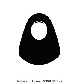 Vector Islamic icon illustration, female Islamic icon.