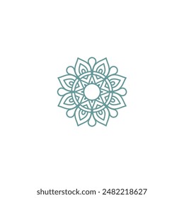 Vector islámico mandala set ornamento ramadán