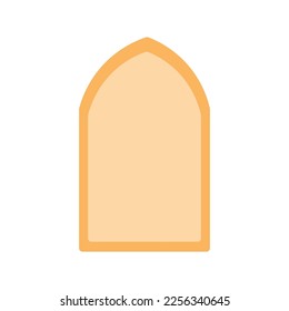 vector of islamic ornaments and frames in the shape of mosque domes and islamic arches