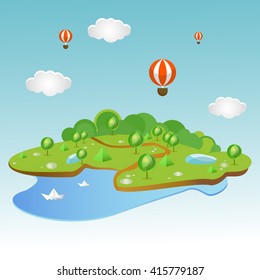 vector island