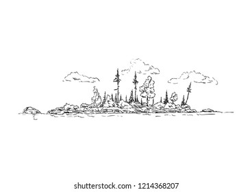 vector - island - isolated on background