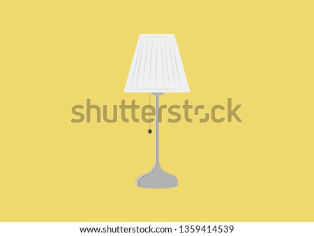 Vector Islated Illustration of a Table Lamp 