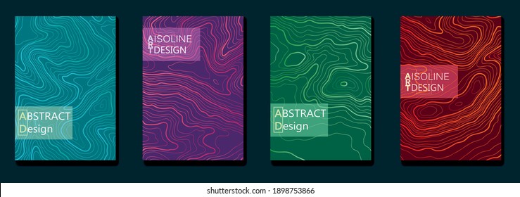 Vector isolane frame design. Minimalistic line gradient halftone. Element for design business cards, invitations, gift cards, flyers and brochures.