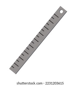 Vector isolate of ruler scale is equipment measurement. Rulers use measuring object in mimimal design. ruler scale by engineering factory industry measure ruller equipment concept.
