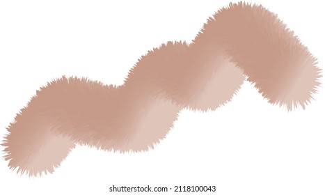 vector isolated 3d fur simple shape 3d wave zigzag vector isolated with gradient