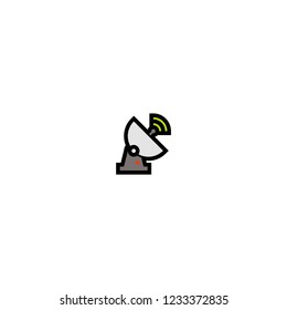 Vector isolated antenna icon