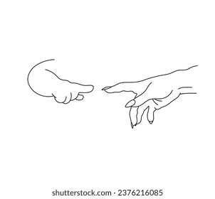 Vector isolated baby hand