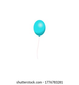 Vector of an isolated balloon with a white background
