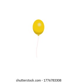 Vector of an isolated balloon with a white background
