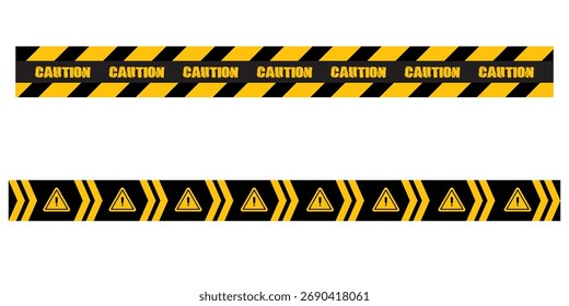Vector aislado barricada sobre fondo blanco. Iconos de vectores de zona en construcción establecidos en página blanca. Precaución icono de signo de borde peligroso establecido en la página blanca. EPS 10. 